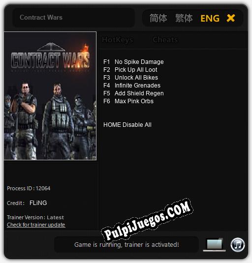 Entrenador liberado a Contract Wars [v1.0.5]