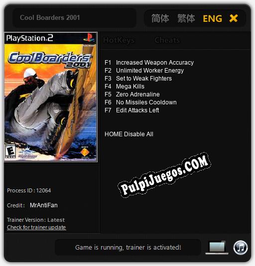 Entrenador liberado a Cool Boarders 2001 [v1.0.7]