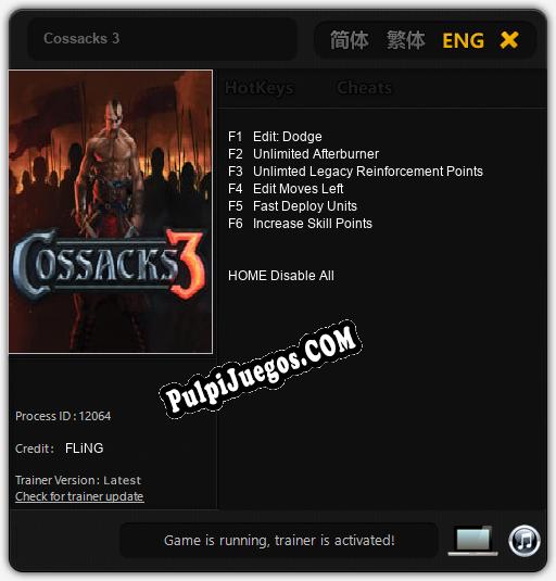 Cossacks 3: Cheats, Trainer +6 [FLiNG]