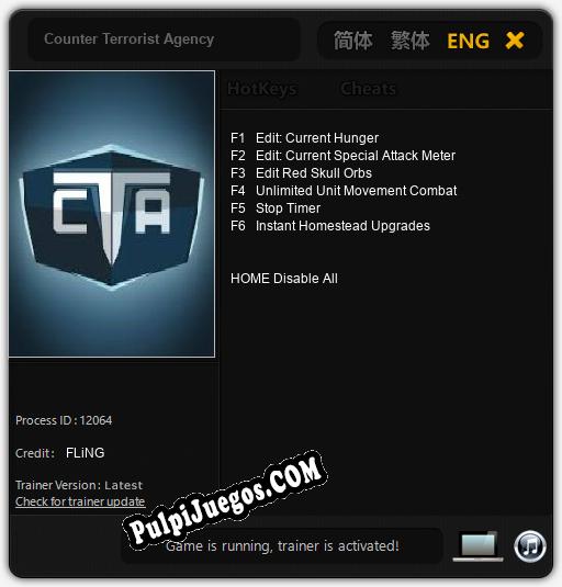 Entrenador liberado a Counter Terrorist Agency [v1.0.6]