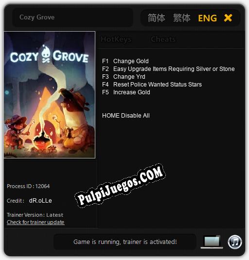 Cozy Grove: Cheats, Trainer +5 [dR.oLLe]