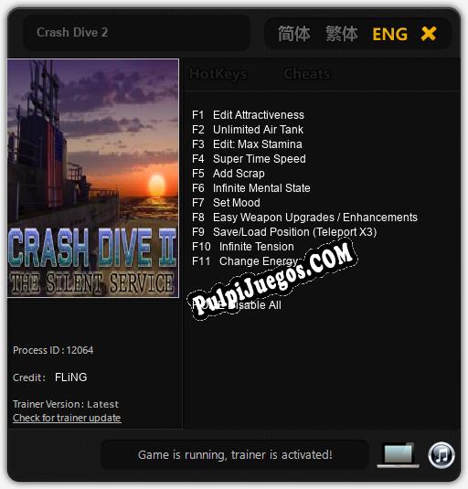 Crash Dive 2: Trainer +11 [v1.8]