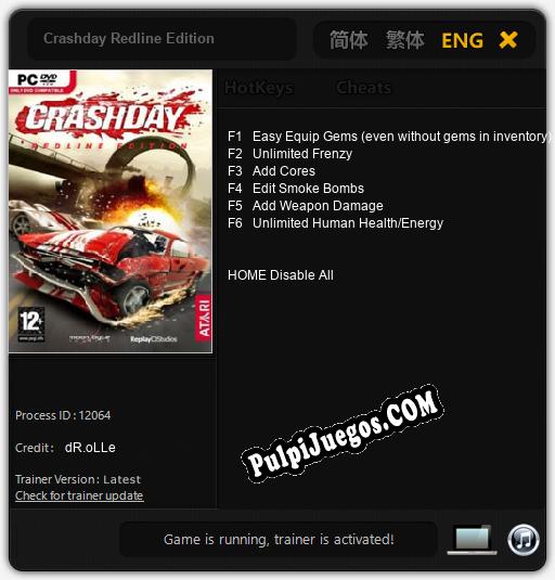 Crashday Redline Edition: Cheats, Trainer +6 [dR.oLLe]