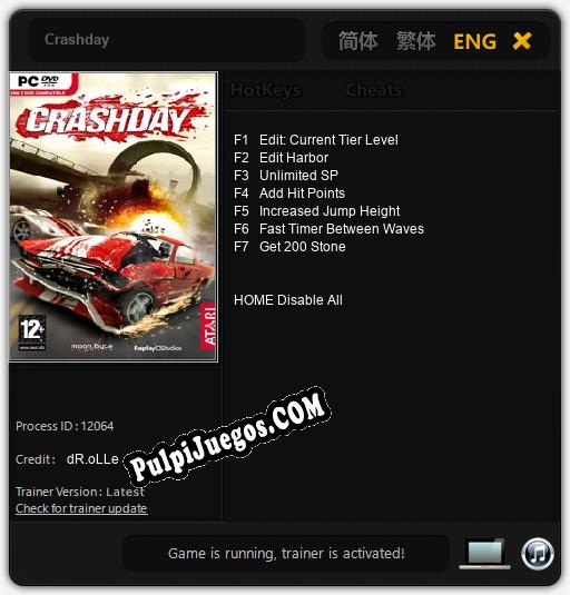 Entrenador liberado a Crashday [v1.0.7]