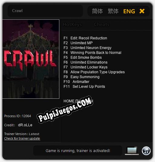 Crawl: Cheats, Trainer +11 [dR.oLLe]