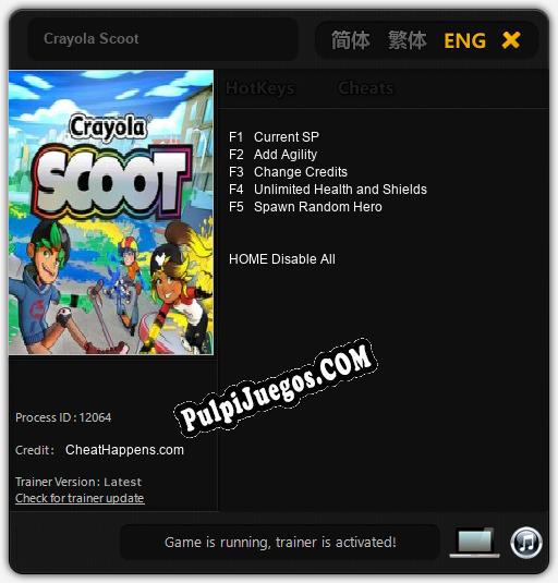 Entrenador liberado a Crayola Scoot [v1.0.5]