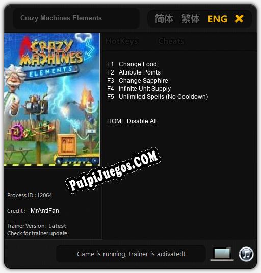 Entrenador liberado a Crazy Machines Elements [v1.0.3]