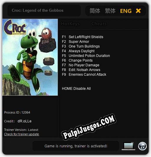 Croc: Legend of the Gobbos: Cheats, Trainer +9 [dR.oLLe]