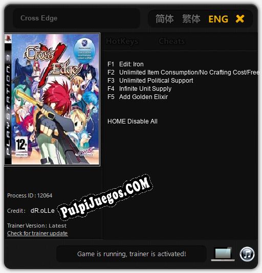 Cross Edge: Trainer +5 [v1.9]