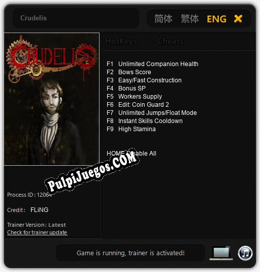 Crudelis: Cheats, Trainer +9 [FLiNG]