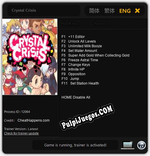 Crystal Crisis: Cheats, Trainer +11 [CheatHappens.com]