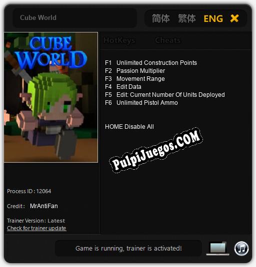 Cube World: Cheats, Trainer +6 [MrAntiFan]