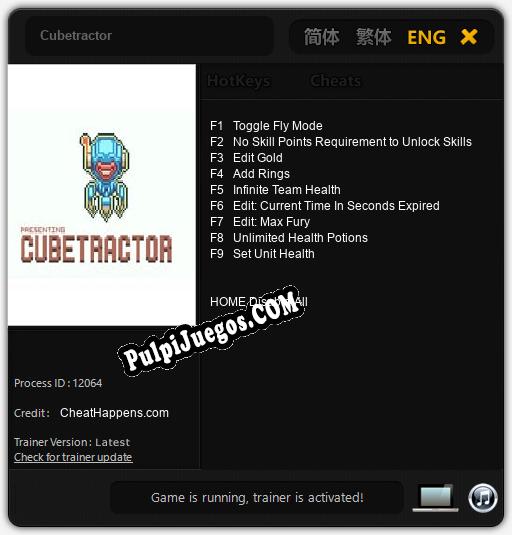 Entrenador liberado a Cubetractor [v1.0.2]