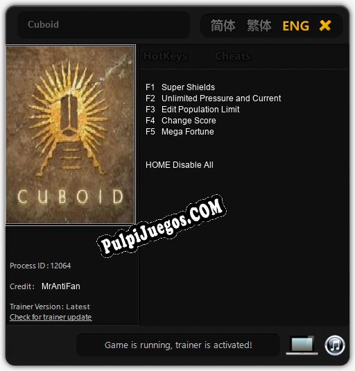 Entrenador liberado a Cuboid [v1.0.9]