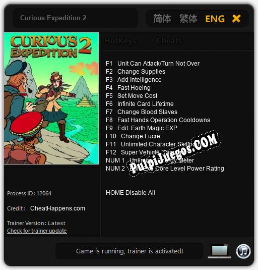 Entrenador liberado a Curious Expedition 2 [v1.0.2]