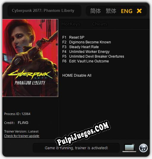 Cyberpunk 2077: Phantom Liberty: Trainer +6 [v1.1]