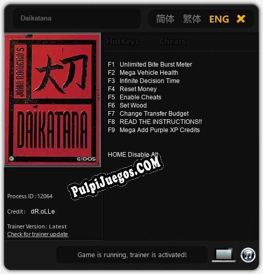 Daikatana: Cheats, Trainer +9 [dR.oLLe]