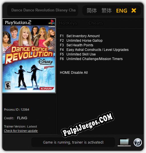 Entrenador liberado a Dance Dance Revolution Disney Channel Edition [v1.0.2]