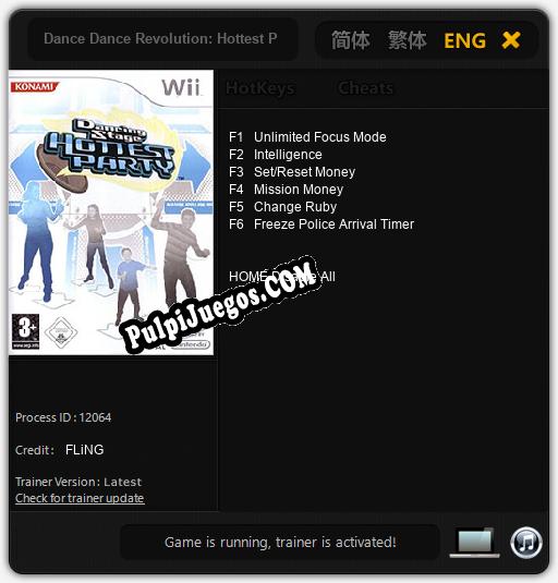 Dance Dance Revolution: Hottest Party: Treinador (V1.0.31)