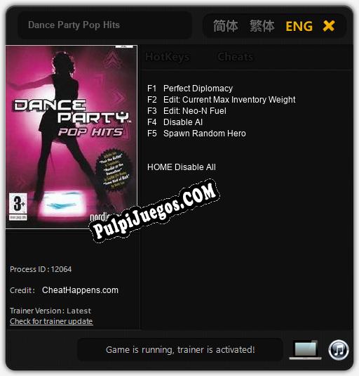 Dance Party Pop Hits: Treinador (V1.0.76)