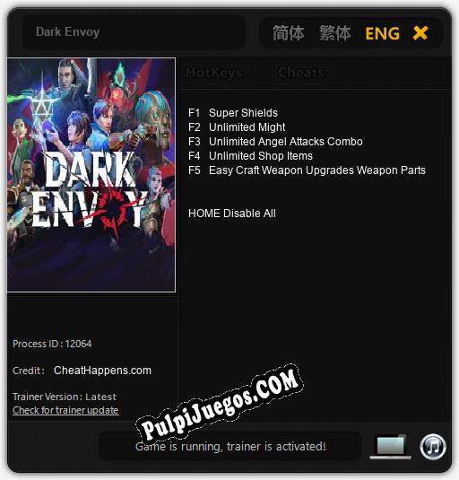 Entrenador liberado a Dark Envoy [v1.0.7]