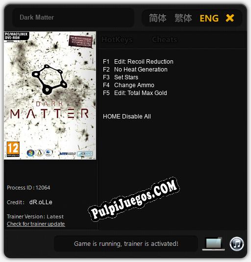 Entrenador liberado a Dark Matter [v1.0.2]