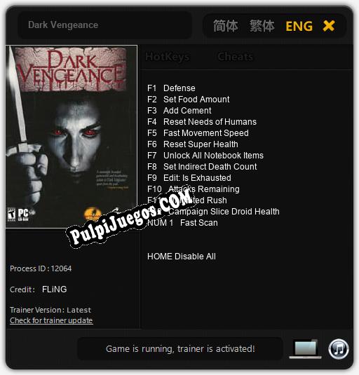 Dark Vengeance: Cheats, Trainer +13 [FLiNG]