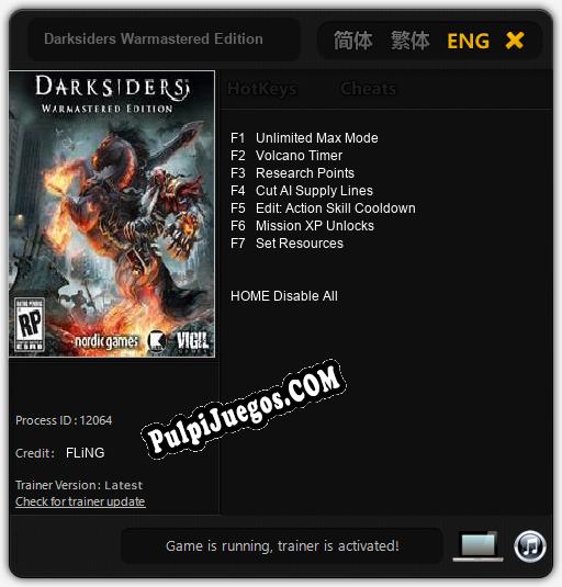 Darksiders Warmastered Edition: Trainer +7 [v1.8]