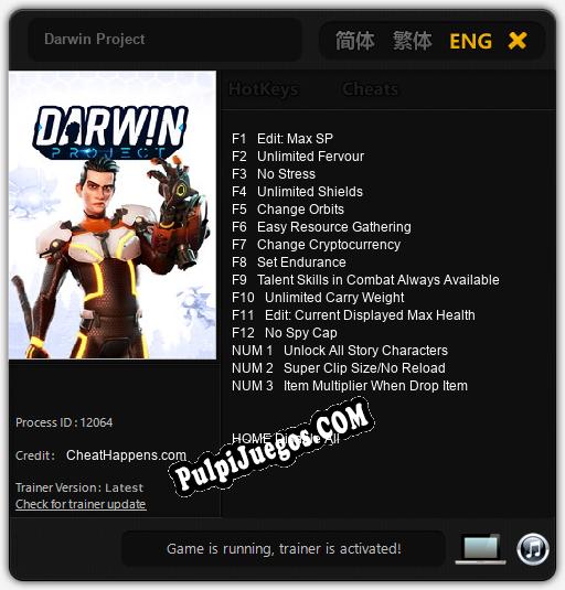 Darwin Project: Treinador (V1.0.87)