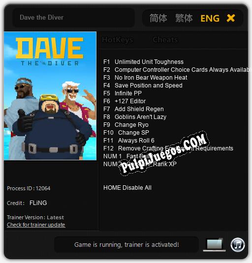 Dave the Diver: Cheats, Trainer +14 [FLiNG]