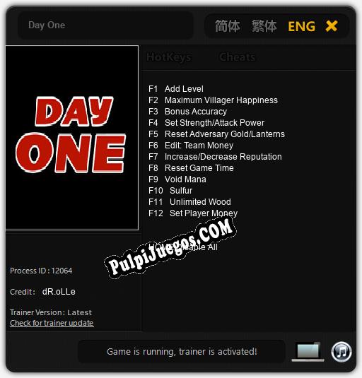 Entrenador liberado a Day One [v1.0.5]