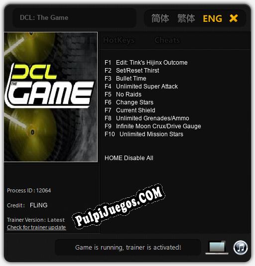 DCL: The Game: Cheats, Trainer +10 [FLiNG]