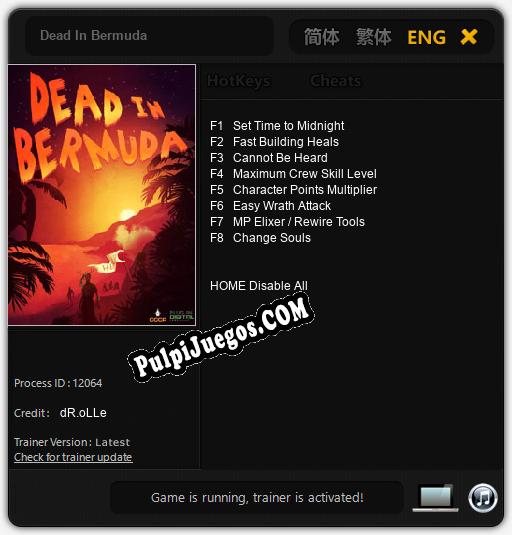 Dead In Bermuda: Treinador (V1.0.17)