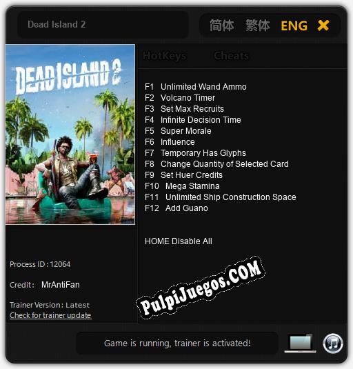 Entrenador liberado a Dead Island 2 [v1.0.6]