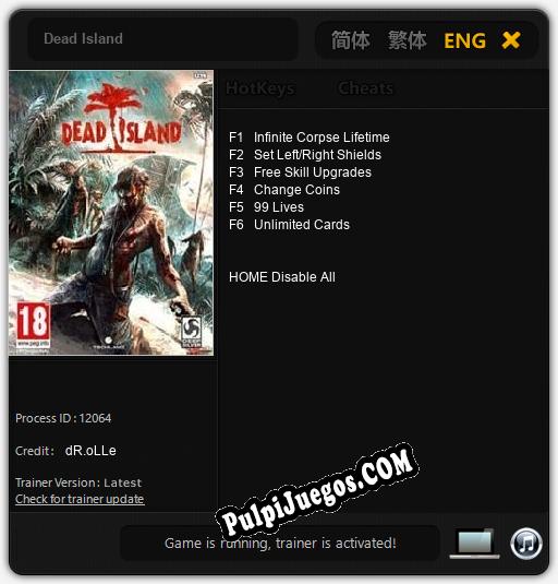 Dead Island: Cheats, Trainer +6 [dR.oLLe]