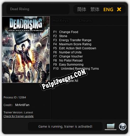 Dead Rising: Cheats, Trainer +10 [MrAntiFan]