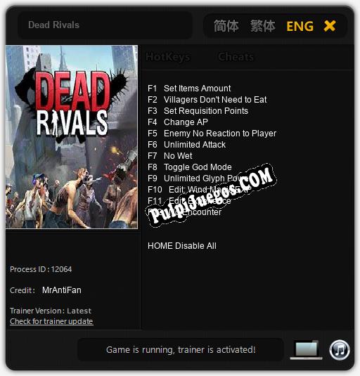 Dead Rivals: Trainer +12 [v1.4]