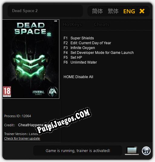 Dead Space 2: Cheats, Trainer +6 [CheatHappens.com]