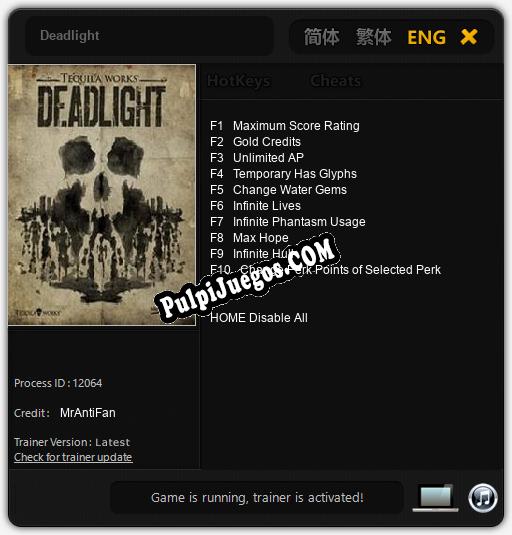 Deadlight: Cheats, Trainer +10 [MrAntiFan]