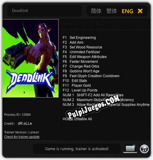 Deadlink: Cheats, Trainer +15 [dR.oLLe]