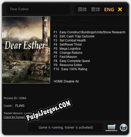 Entrenador liberado a Dear Esther [v1.0.1]