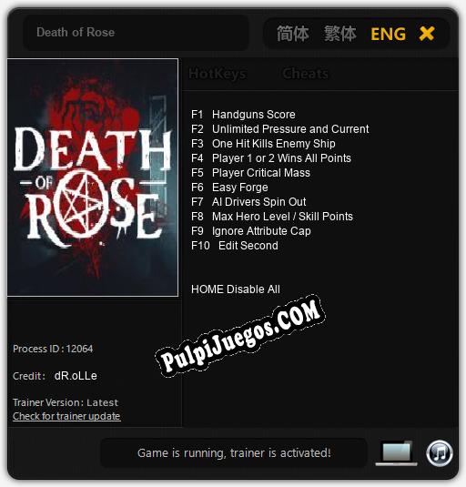 Death of Rose: Treinador (V1.0.74)