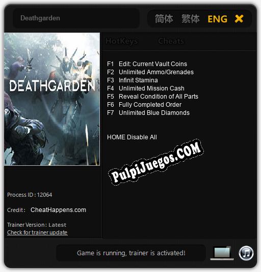 Deathgarden: Trainer +7 [v1.5]