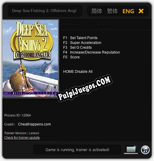 Deep Sea Fishing 2: Offshore Angler: Cheats, Trainer +5 [CheatHappens.com]