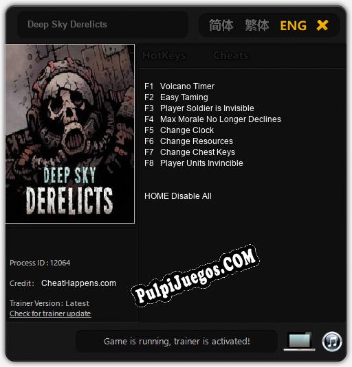 Deep Sky Derelicts: Cheats, Trainer +8 [CheatHappens.com]