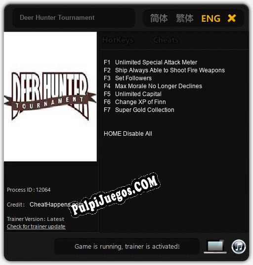 Deer Hunter Tournament: Trainer +7 [v1.7]