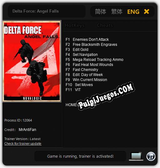 Delta Force: Angel Falls: Cheats, Trainer +11 [MrAntiFan]