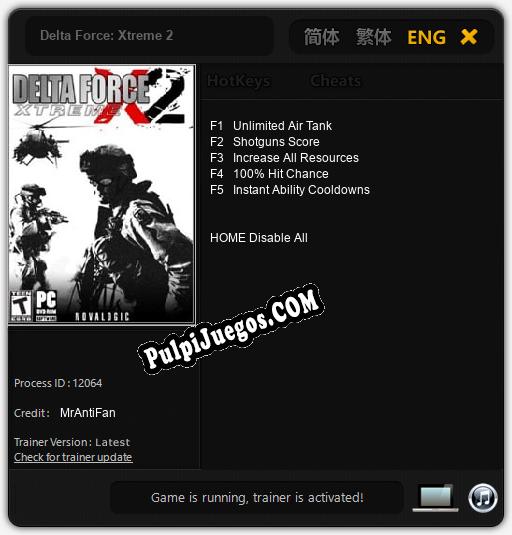 Entrenador liberado a Delta Force: Xtreme 2 [v1.0.1]