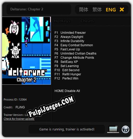 Deltarune: Chapter 2: Treinador (V1.0.39)