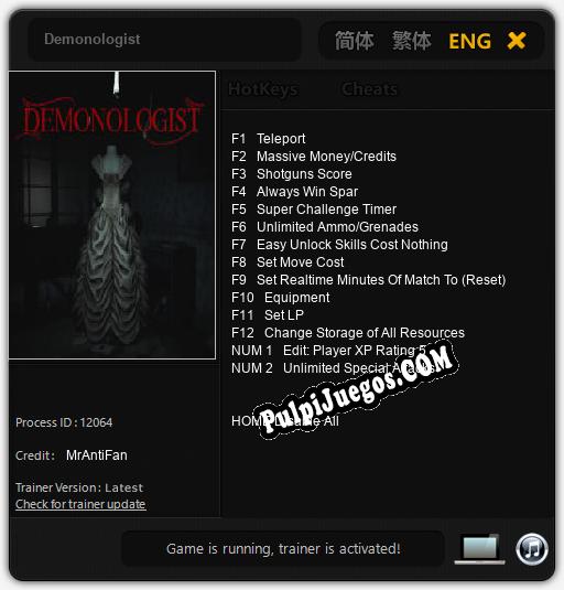 Demonologist: Trainer +14 [v1.3]